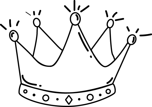 Crown doodle