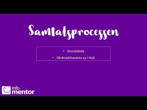 Samtalsprocessen i InfoMentor (GR)